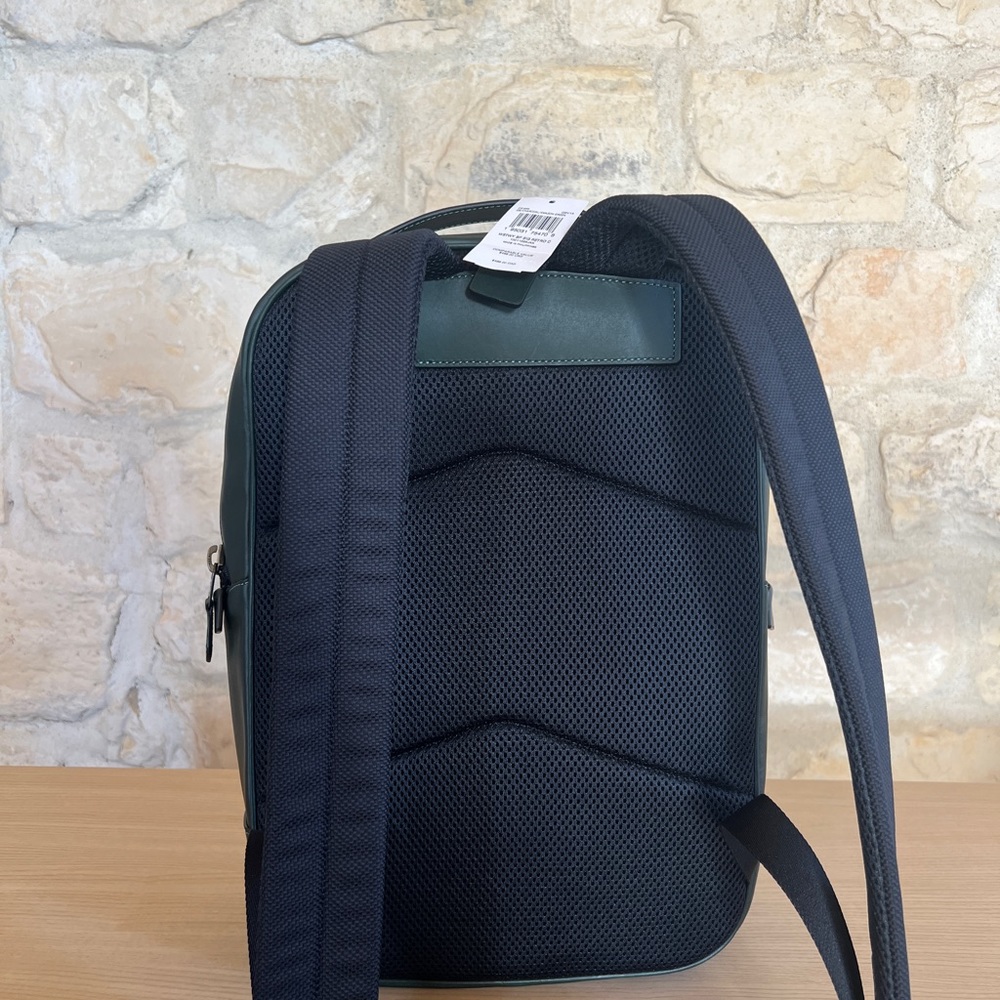 Coach Westway Signature Coach backpack NWT Authentic Amazon green - Picture 4 of 10